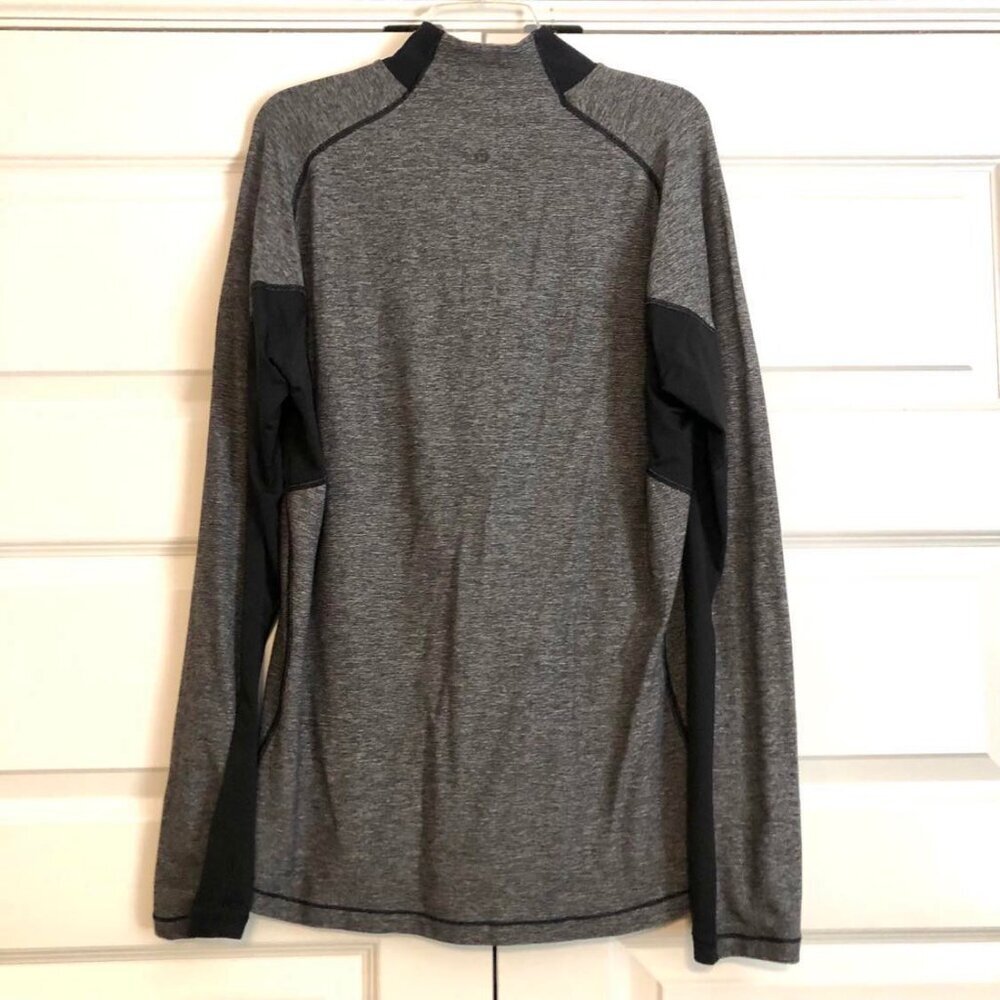 LULULEMON Blaze 1/2 Zip Long Sleeve Running Shirt Heathered Black LG MSRP $118 - Picture 6 of 7